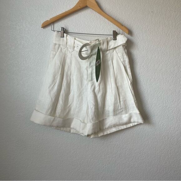 Farm Rio Off-White Tailored Shorts - Picture 6 of 7